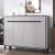 LEJU Luxe Grey Shoe Cabinet w/ Stool
