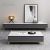 Minimalist Classic Grey Living Room TV Console Coffee Table and Sideboard Storage Set