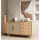 Carlolina Wood Storage Cabinet Sideboard